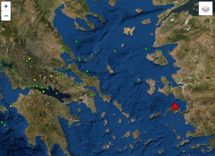 Μεγάλος σεισμός στη Σάμο – Αισθητός σε όλη τη χώρα Μεγάλος σεισμός στη Σάμο – Αισθητός σε όλη τη χώρα