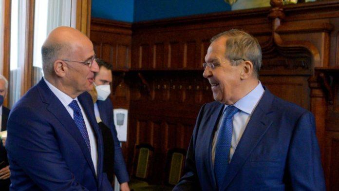 Συνάντηση Δένδια-Λαβρόφ στη Μόσχα: Για σημαντική διμερή ατζέντα έκαναν λόγο οι δύο άνδρες Συνάντηση Δένδια-Λαβρόφ στη Μόσχα: Για σημαντική διμερή ατζέντα έκαναν λόγο οι δύο άνδρες