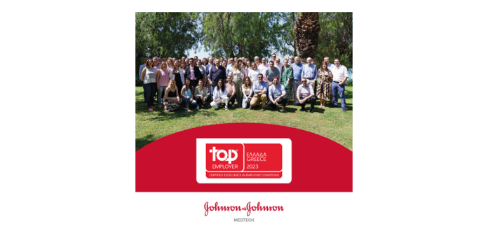 H Johnson & Johnson Ελλάδας διακρίθηκε ως Κορυφαίος Εργοδότης για δεύτερη συνεχή χρονιά H Johnson & Johnson Ελλάδας διακρίθηκε ως Κορυφαίος Εργοδότης για δεύτερη συνεχή χρονιά