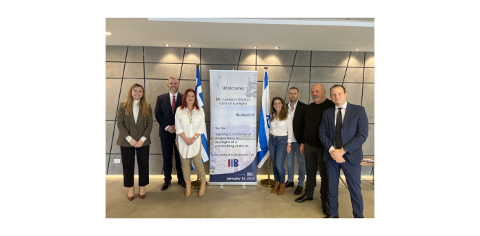Η Sunlight Group εξαγόρασε την Israeli Industrial Batteries Η Sunlight Group εξαγόρασε την Israeli Industrial Batteries