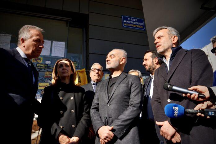 Σε κλίμα συγκίνησης η μετονομασία της οδού Γαζή σε Άλκη Καμπανού Σε κλίμα συγκίνησης η μετονομασία της οδού Γαζή σε Άλκη Καμπανού