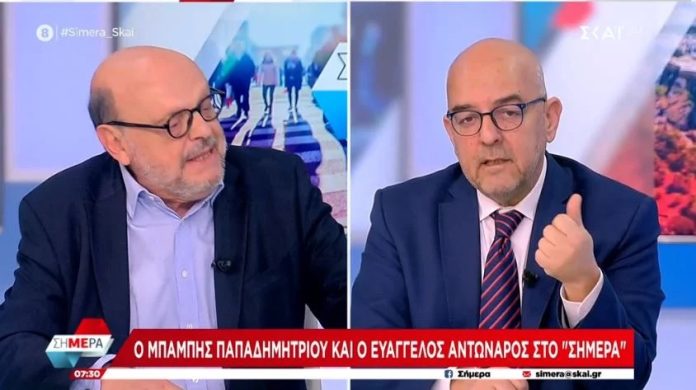 «Καυγάς» on air μεταξύ Παπαδημητρίου και Αντώναρου «Καυγάς» on air μεταξύ Παπαδημητρίου και Αντώναρου