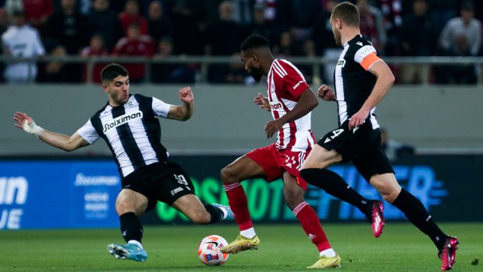 Super League-Play-off: Ο Ολυμπιακός μένει στο κόλπο με θρυλική ανατροπή. Super League-Play-off: Ο Ολυμπιακός μένει στο κόλπο με θρυλική ανατροπή.