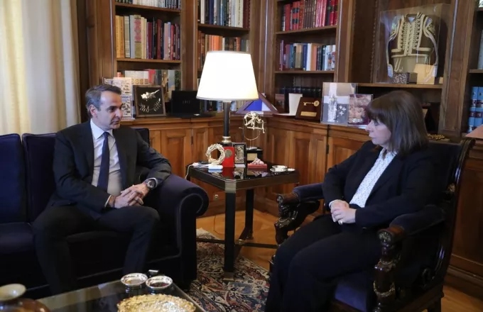 Συνάντηση Μητσοτάκη με την ΠτΔ σήμερα στο Προεδρικό Μέγαρο Συνάντηση Μητσοτάκη με την ΠτΔ σήμερα στο Προεδρικό Μέγαρο