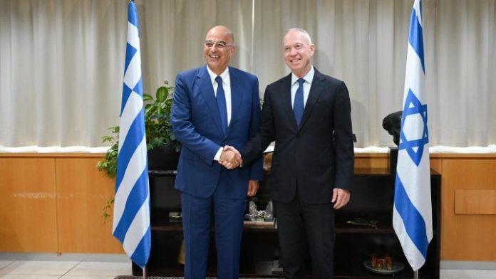 Συνάντηση Δένδια – Γκάλαντ: Στο επίκεντρο η εμβάθυνση της στρατηγικής αμυντικής σχέσης Ελλάδας-Ισραήλ Συνάντηση Δένδια – Γκάλαντ: Στο επίκεντρο η εμβάθυνση της στρατηγικής αμυντικής σχέσης Ελλάδας-Ισραήλ