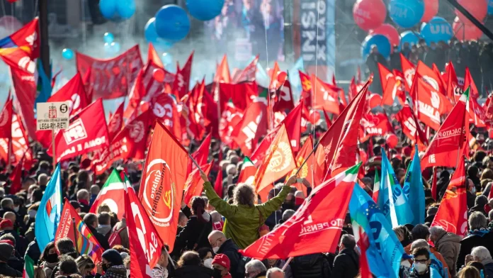 Τα ιταλικά συνδικάτα Cgil – Uil απεργούν κατά της κυβέρνησης Μελόνι Τα ιταλικά συνδικάτα Cgil – Uil απεργούν κατά της κυβέρνησης Μελόνι