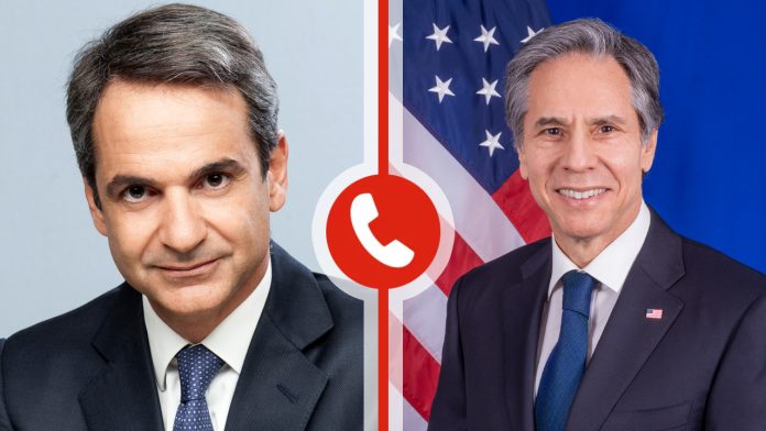 Τηλεφωνική επικοινωνία Μητσοτάκη – Μπλίνκεν για τις εξελίξεις στη Μέση Ανατολή Τηλεφωνική επικοινωνία Μητσοτάκη – Μπλίνκεν για τις εξελίξεις στη Μέση Ανατολή