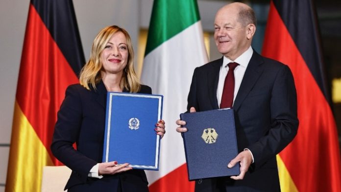 “Σχέδιο Δράσης” για στενότερη συνεργασία υπέγραψαν Σολτς – Μελόνι “Σχέδιο Δράσης” για στενότερη συνεργασία υπέγραψαν Σολτς – Μελόνι