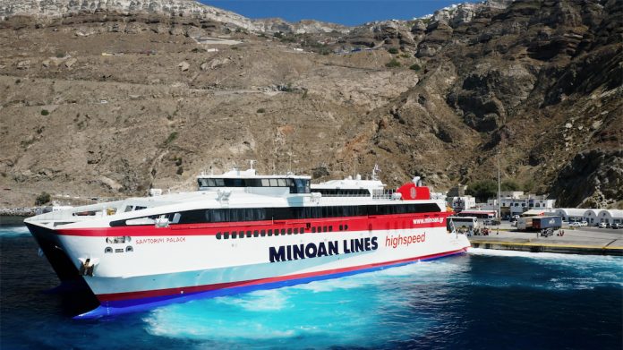 Μinoan Lines: Μακροχρόνια ναύλωση του πλοίου “Santorini Palace” στη Sea Jets του Μ. Ηλιόπουλου Μinoan Lines: Μακροχρόνια ναύλωση του πλοίου “Santorini Palace” στη Sea Jets του Μ. Ηλιόπουλου
