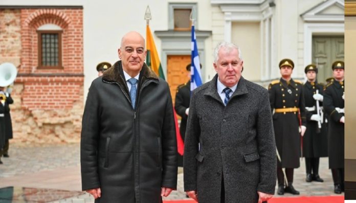 Συνάντηση Δένδια με τον Λιθουανό ομόλογό του Συνάντηση Δένδια με τον Λιθουανό ομόλογό του