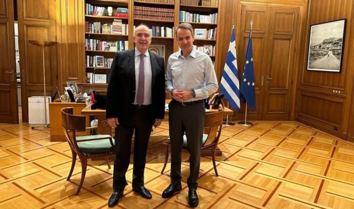 Συνάντηση Μητσοτάκη – Μεϊμαράκη στο Μέγαρο Μαξίμου Συνάντηση Μητσοτάκη – Μεϊμαράκη στο Μέγαρο Μαξίμου