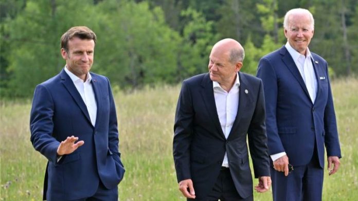 Μπάιντεν, Μακρόν, Σολτς και Στάρμερ θα μιλήσουν για τη Μέση Ανατολή και την Ουκρανία στο Βερολίνο Μπάιντεν, Μακρόν, Σολτς και Στάρμερ θα μιλήσουν για τη Μέση Ανατολή και την Ουκρανία στο Βερολίνο