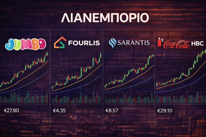 Λιανεμπόριο: Πλήρης Κλαδική Τεχνική Ανάλυση Jumbo, Fourlis, Sarantis και Coca-Cola HBC Λιανεμπόριο: Πλήρης Κλαδική Τεχνική Ανάλυση Jumbo, Fourlis, Sarantis και Coca-Cola HBC