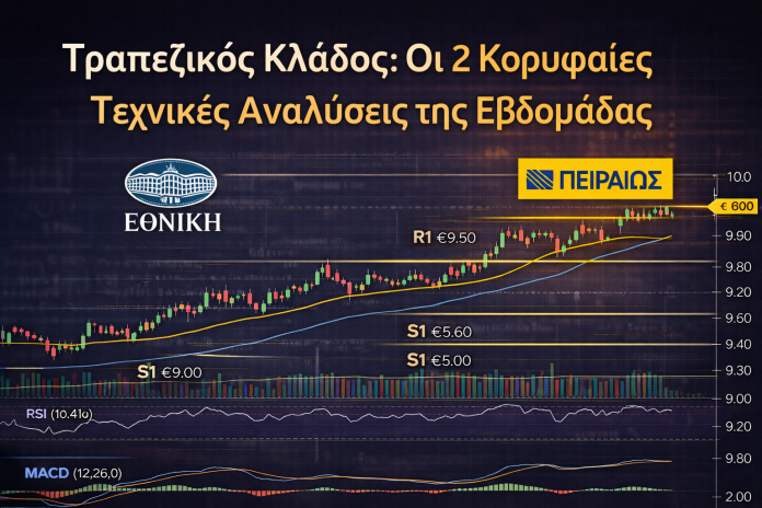 Τραπεζικός Κλάδος: Οι 2 Κορυφαίες Τεχνικές Αναλύσεις της Εβδομάδας Τραπεζικός Κλάδος: Οι 2 Κορυφαίες Τεχνικές Αναλύσεις της Εβδομάδας