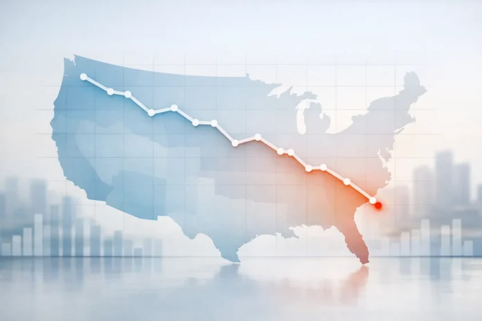 ΗΠΑ: Επιβράδυνση της ανάπτυξης ΑΕΠ στο 0,7% το τέταρτο τρίμηνο ΑΕΠ ΗΠΑ τέταρτο τρίμηνο 0,7%