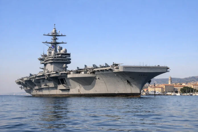 Κροατία: Το αεροπλανοφόρο USS Gerald R. Ford αγκυροβολεί για εργασίες αεροπλανοφόρο USS Gerald R. Ford