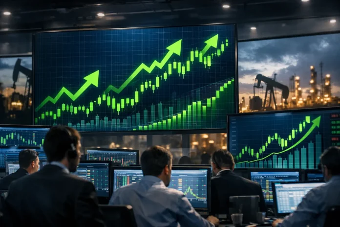 Άλμα στη Wall Street καθώς υποχωρούν οι ανησυχίες για τις τιμές πετρελαίου Άνοδος αμερικανικών χρηματιστηρίων