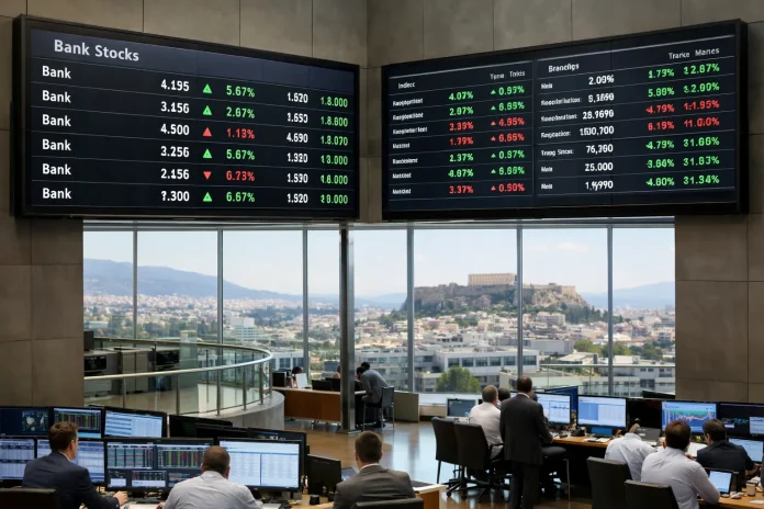ΕΛΣΤΑΤ καταγράφει άνοδο λιανικών πωλήσεων αλλά με έντονη μηνιαία διόρθωση αντίδραση τραπεζικών μετοχών στο Χρηματιστήριο Αθηνών