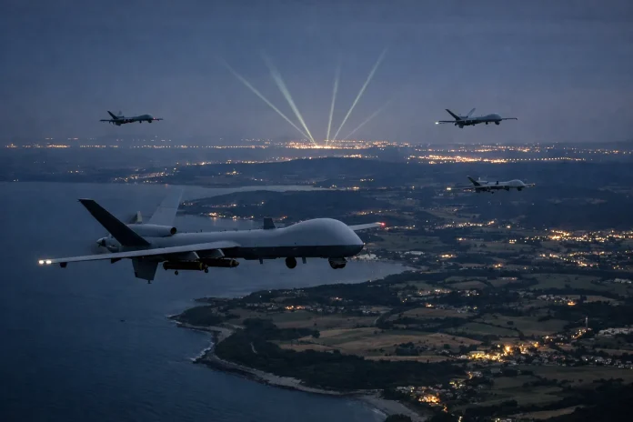 Κατάρριψη ουκρανικών drones από τη Ρωσία