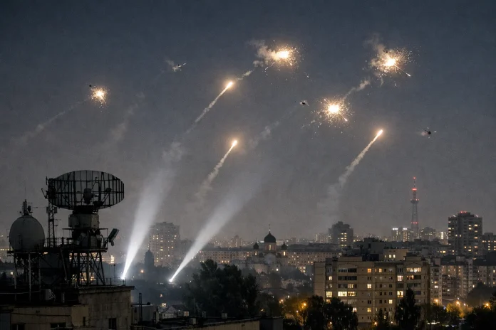 κατάρριψη ουκρανικών drones από τη Ρωσία