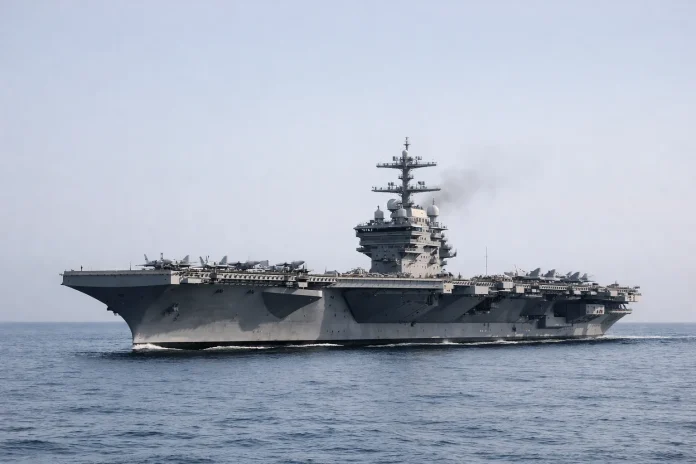 πυρκαγιά σε αεροπλανοφόρο USS Gerald R. Ford