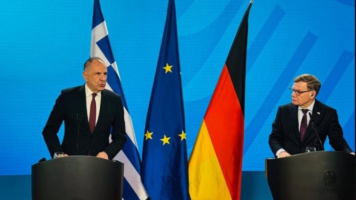 Ελλάδα και Γερμανία χαράσσουν κοινή γραμμή σε Ορμούζ και Μέση Ανατολή Ελλάδα και Γερμανία χαράσσουν κοινή γραμμή σε Ορμούζ και Μέση Ανατολή