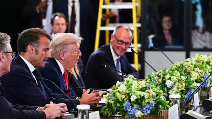Macron OR Μακρόν, Merz OR Μερτς, Trump OR Τραμπ, ΗΠΑ OR USA, Λευκός Οίκος OR White House