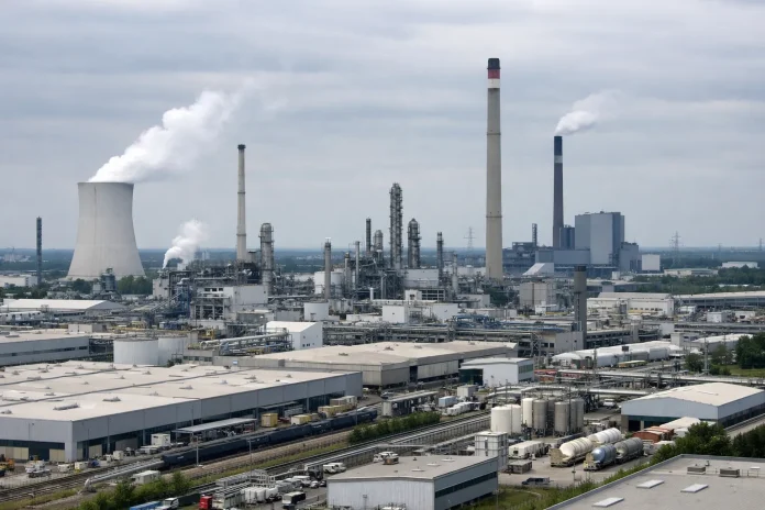 Γερμανία: Νέα κάμψη της βιομηχανικής παραγωγής τον Φεβρουάριο γερμανική βιομηχανική παραγωγή Φεβρουάριος