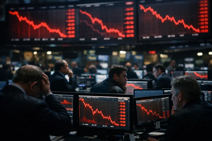 πτώση Dow Jones μετά την απόφαση της Fed