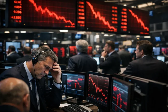 Πιέσεις στη Wall Street με φόντο γεωπολιτική ένταση και αποτελέσματα Πτώση στη Wall Street