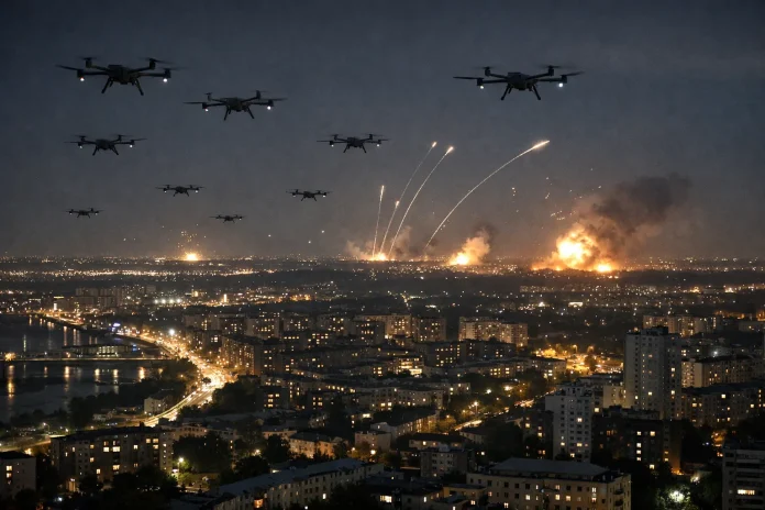 Ουκρανία: Μαζική νυχτερινή επίθεση με drones από τη Ρωσία ρωσικές επιθέσεις με drones στην Ουκρανία