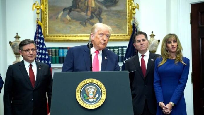 Trump OR Τραμπ, Trump accounts OR Trump λογαριασμοί, Brad Gerstner, Michael Dell OR Μάικλ Ντελ