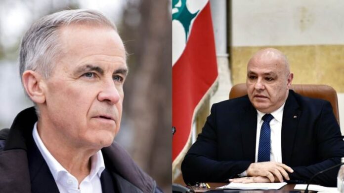 Mark Carney OR Καρνι OR Karni, Joseph Aoun OR Ζοζέφ Αούν OR Aoun, Lebanon OR Λίβανος, Israel OR Ισραήλ, Hezbollah OR Χεζμπολάχ