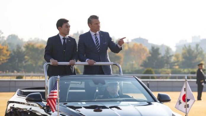 Νότια Κορέα OR South Korea, ΗΠΑ OR USA, Ahn Gyu-back OR Αν Γκιου-μπακ, Pete Hegseth OR Πιτ Χέγκσεθ