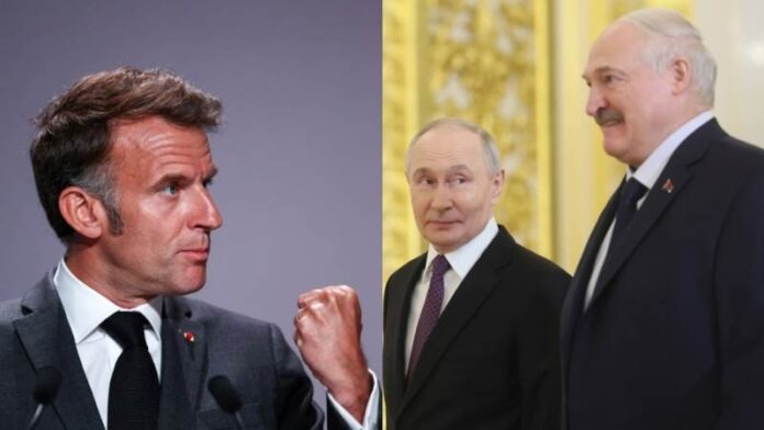 Αλεξάντερ Λουκασένκο OR Alexander Lukashenko, Εμανουέλ Μακρόν OR Emmanuel Macron, Βλαντίμιρ Πούτιν OR Vladimir Putin
