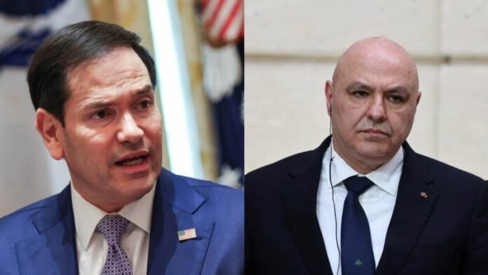Μάρκο Ρούμπιο OR Marco Rubio, Τζόζεφ Αούν OR Joseph Aoun, Λίβανος OR Lebanon, Χεζμπολάχ OR Hezbollah