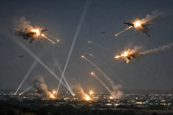 κατάρριψη ουκρανικών drones από τη Ρωσία