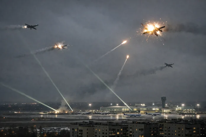 κατάρριψη ουκρανικών drones στη Ρωσία