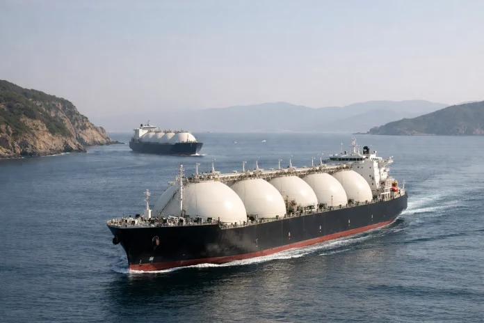 Στενά Ορμούζ: Δύο LNG τάνκερ δοκιμάζουν τα όρια της εκεχειρίας Strait of Hormuz OR Στενά του Ορμούζ OR LNG OR QatarEnergy