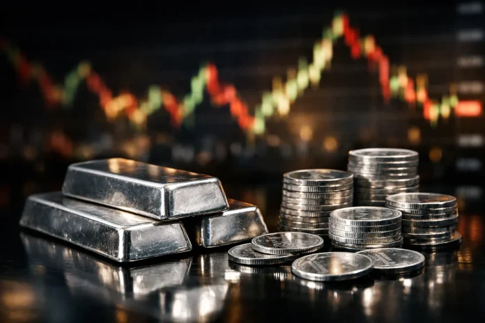 Άργυρος υποχωρεί άνω του 2% υπό τη σκιά της κρίσης στη Μέση Ανατολή πτώση τιμής αργύρου