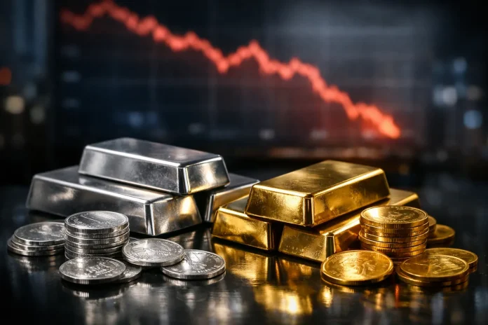 Βουτιά στο ασήμι πάνω από 3% υπό το βάρος της Fed πτώση τιμών ασημιού