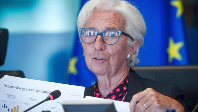 Λαγκάρντ υπερασπίζεται την αύξηση επιτοκίων της ΕΚΤ τον Ιούνιο αύξηση επιτοκίων ΕΚΤ