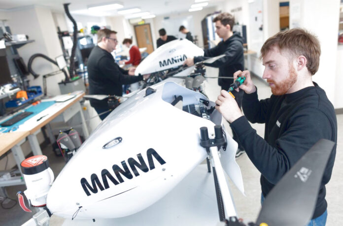 ΗΠΑ: Ιρλανδική Manna επενδύει σε mega κέντρο drone delivery Manna drone delivery