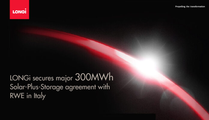 Ιταλία: LONGi και RWE υπογράφουν έργο 300 MWh αποθήκευσης αποθήκευση ενέργειας